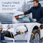 Clear Snow & Ice Instantly! Extendable No-Scratch Car Snow Brush