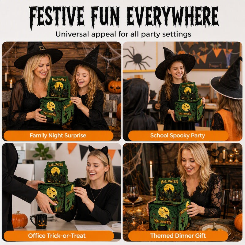 Surprise With Cash Instantly! Halloween Money Pulling Gift Box