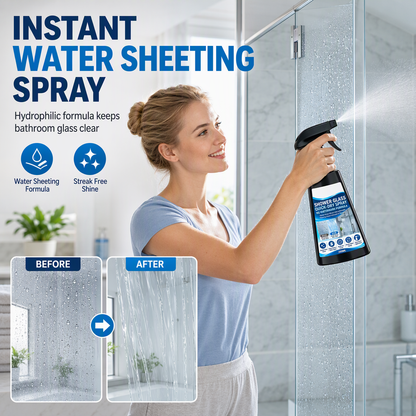 Stop Water Marks Instantly! Hydrophilic Shower Glass Spray