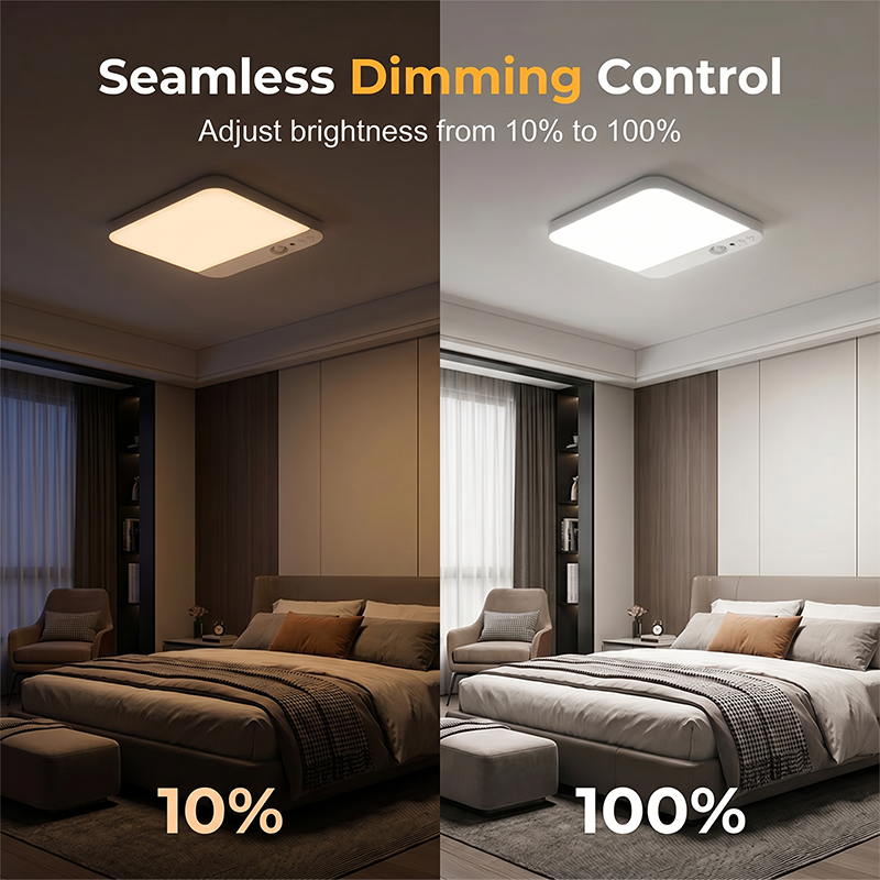 Light Up Instantly! Rechargeable Motion Sensor Ceiling Light