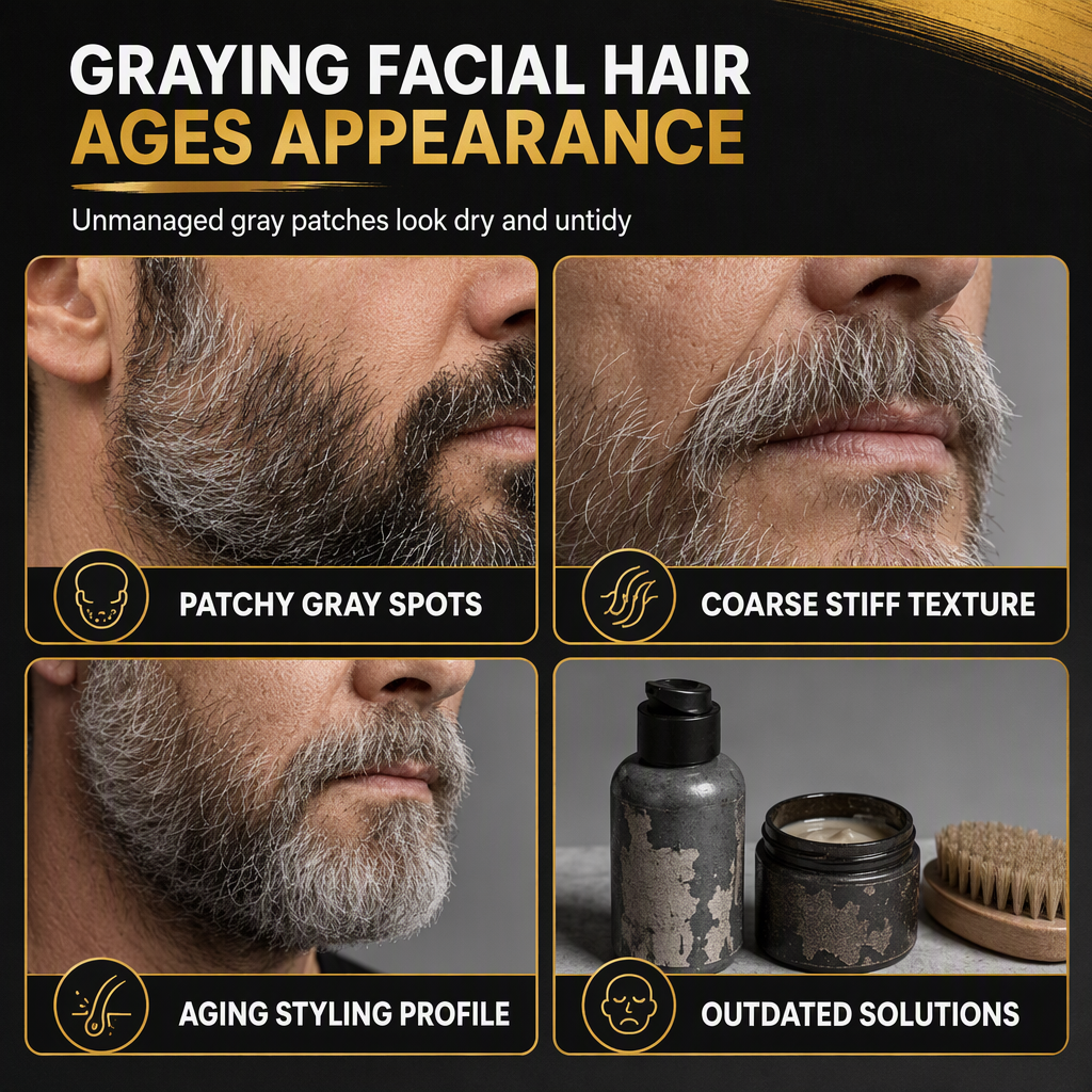 Darken Gray Beards Instantly! Natural Black Beard Dye Cream
