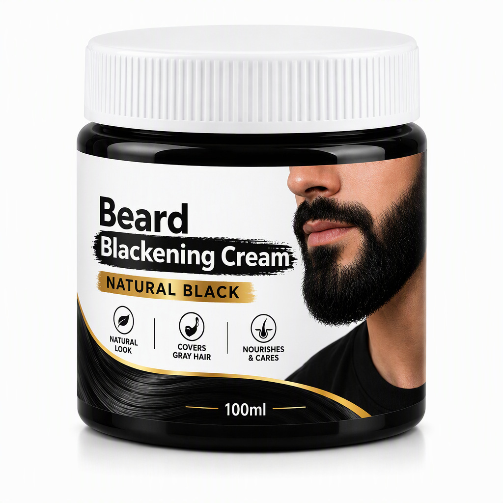 Darken Gray Beards Instantly! Natural Black Beard Dye Cream