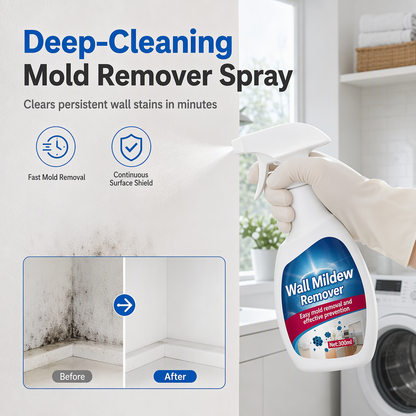 Remove Mold Stains Instantly! Deep-Cleaning Wall & Ceiling Spray