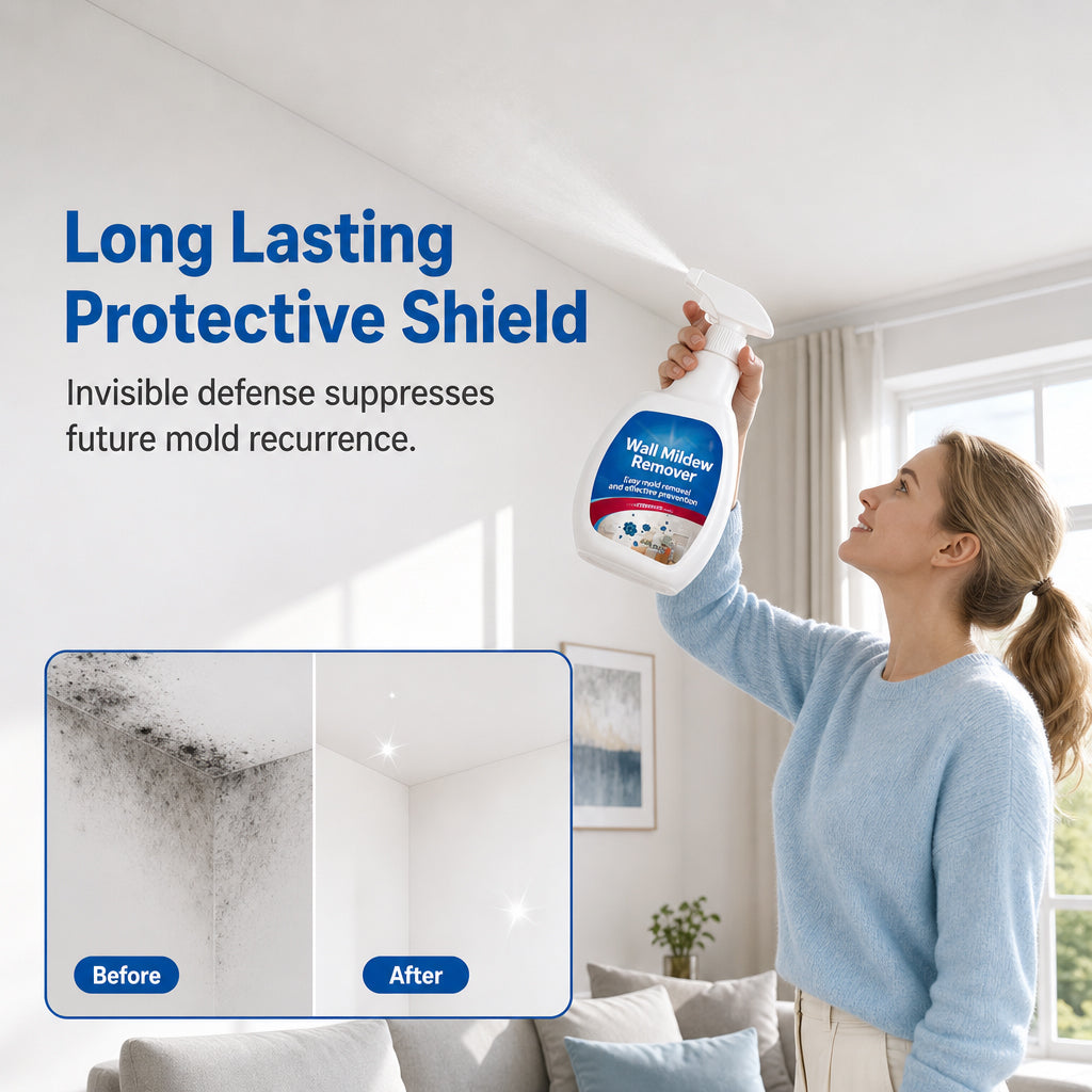 Remove Mold Stains Instantly! Deep-Cleaning Wall & Ceiling Spray