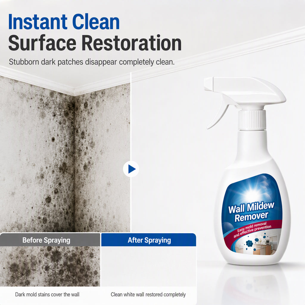 Remove Mold Stains Instantly! Deep-Cleaning Wall & Ceiling Spray