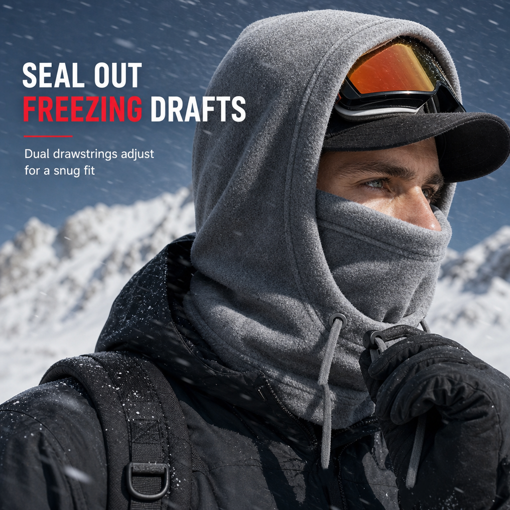 Block Cold Wind Instantly! Fleece Balaclava for Outdoor Activities