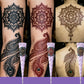 Create Body Art Instantly! Natural 3-Color Henna Tattoo Kit