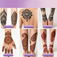 Create Body Art Instantly! Natural 3-Color Henna Tattoo Kit