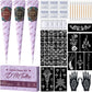 Create Body Art Instantly! Natural 3-Color Henna Tattoo Kit