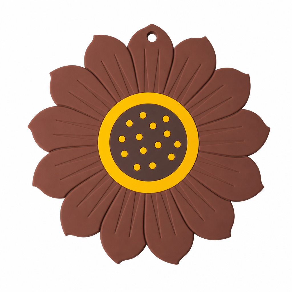 Protect Tables Instantly! Heat-Resistant Sunflower & Lotus Placemats