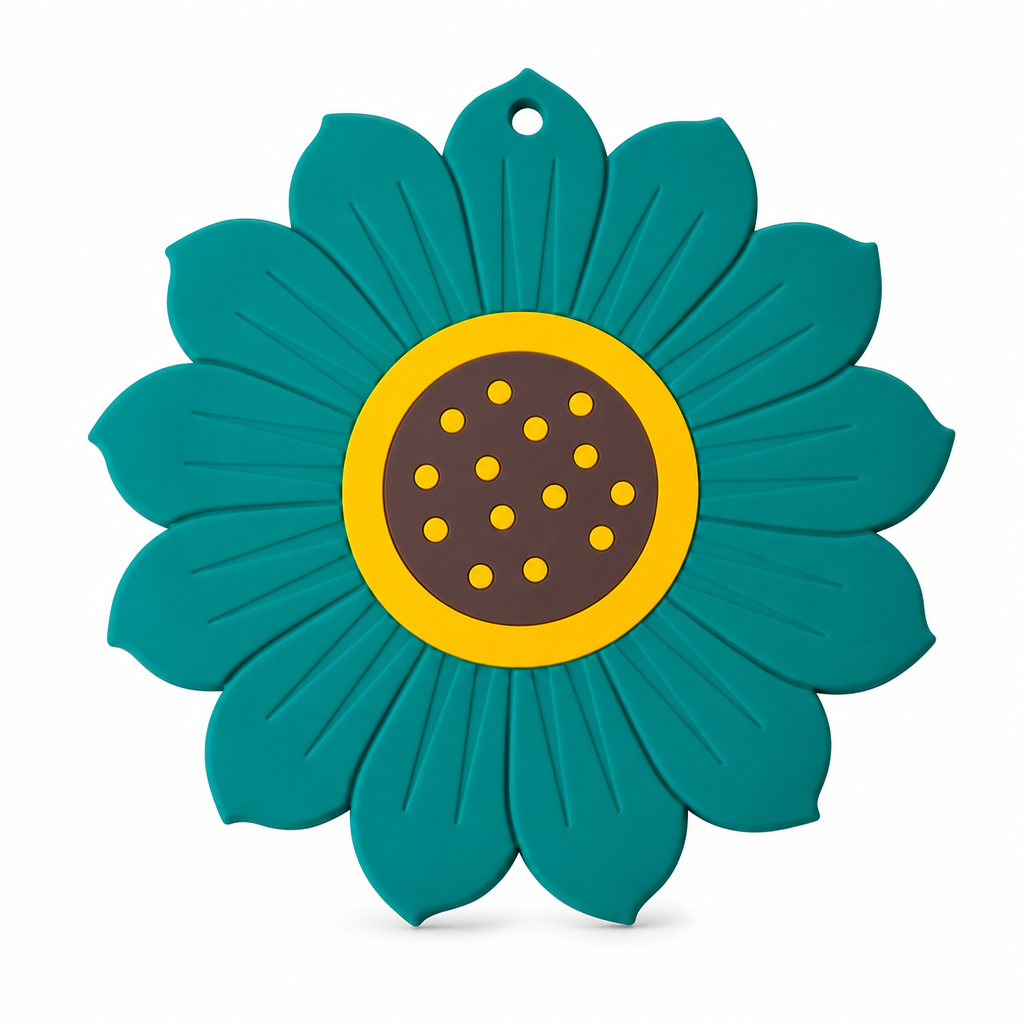 Protect Tables Instantly! Heat-Resistant Sunflower & Lotus Placemats