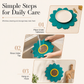 Protect Tables Instantly! Heat-Resistant Sunflower & Lotus Placemats