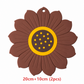 Protect Tables Instantly! Heat-Resistant Sunflower & Lotus Placemats