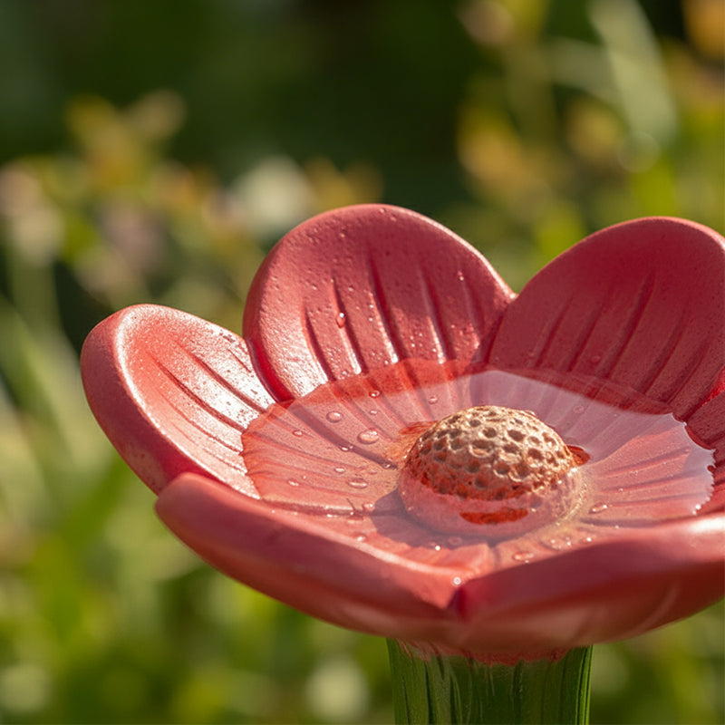 Hydrate Bees Instantly! Flower-Shaped Pollinator Waterer Stake