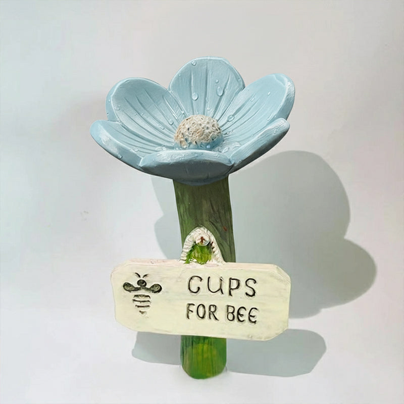 Hydrate Bees Instantly! Flower-Shaped Pollinator Waterer Stake
