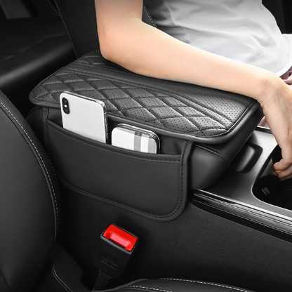 Add Armrest Comfort Instantly! Height-Boosting Console Pad with Storage