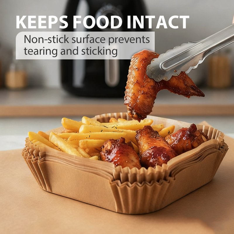 Keep Air Fryer Clean Instantly! Non-Stick Disposable Liners