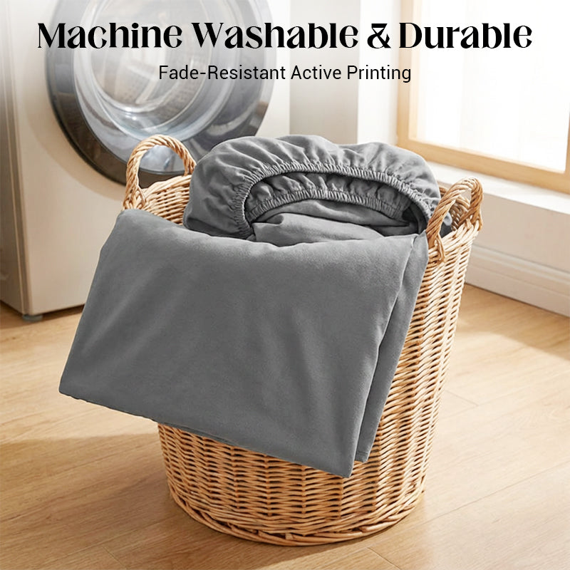 Wrap Your Mattress Instantly! 360° Deep-Pocket Brushed Sheet Set