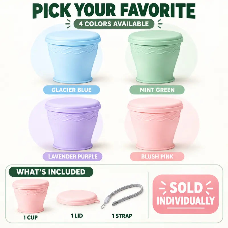 Drink On The Go Instantly! Collapsible Silicone Travel Cup