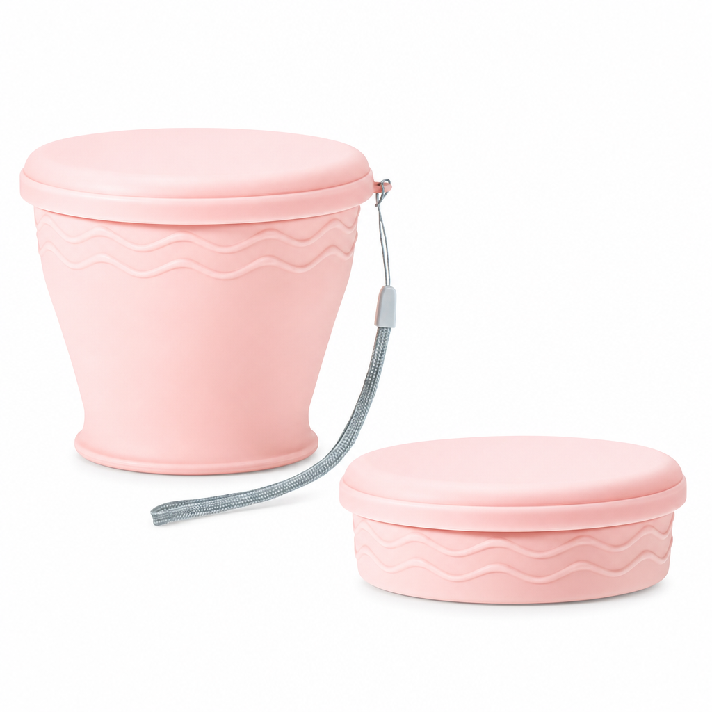 Drink On The Go Instantly! Collapsible Silicone Travel Cup