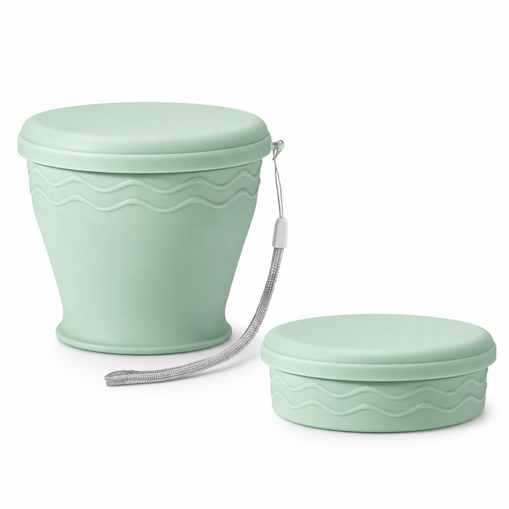 Drink On The Go Instantly! Collapsible Silicone Travel Cup