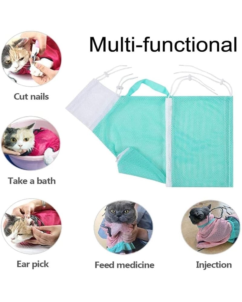 Groom Cats Stress-Free Instantly! Anti-Scratch Cat Bath & Grooming Bag
