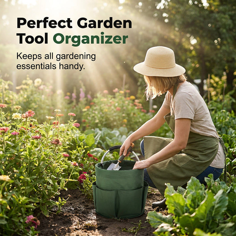 Organize Garden Tools Instantly! Foldable Outdoor Storage Tote