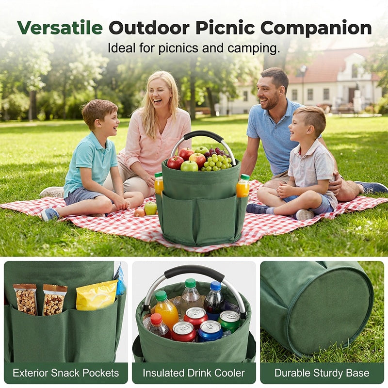 Organize Garden Tools Instantly! Foldable Outdoor Storage Tote