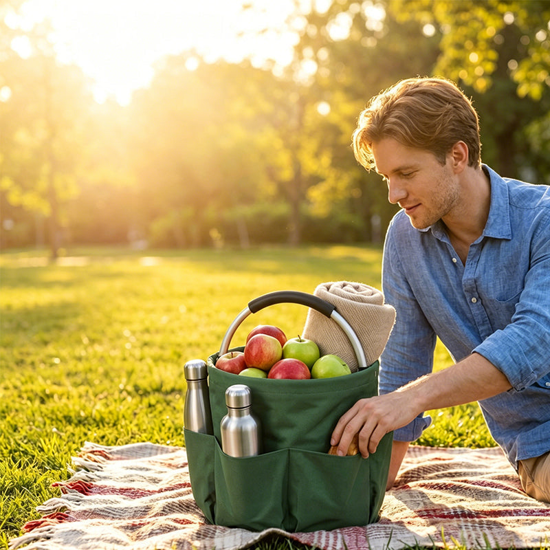 Organize Garden Tools Instantly! Foldable Outdoor Storage Tote