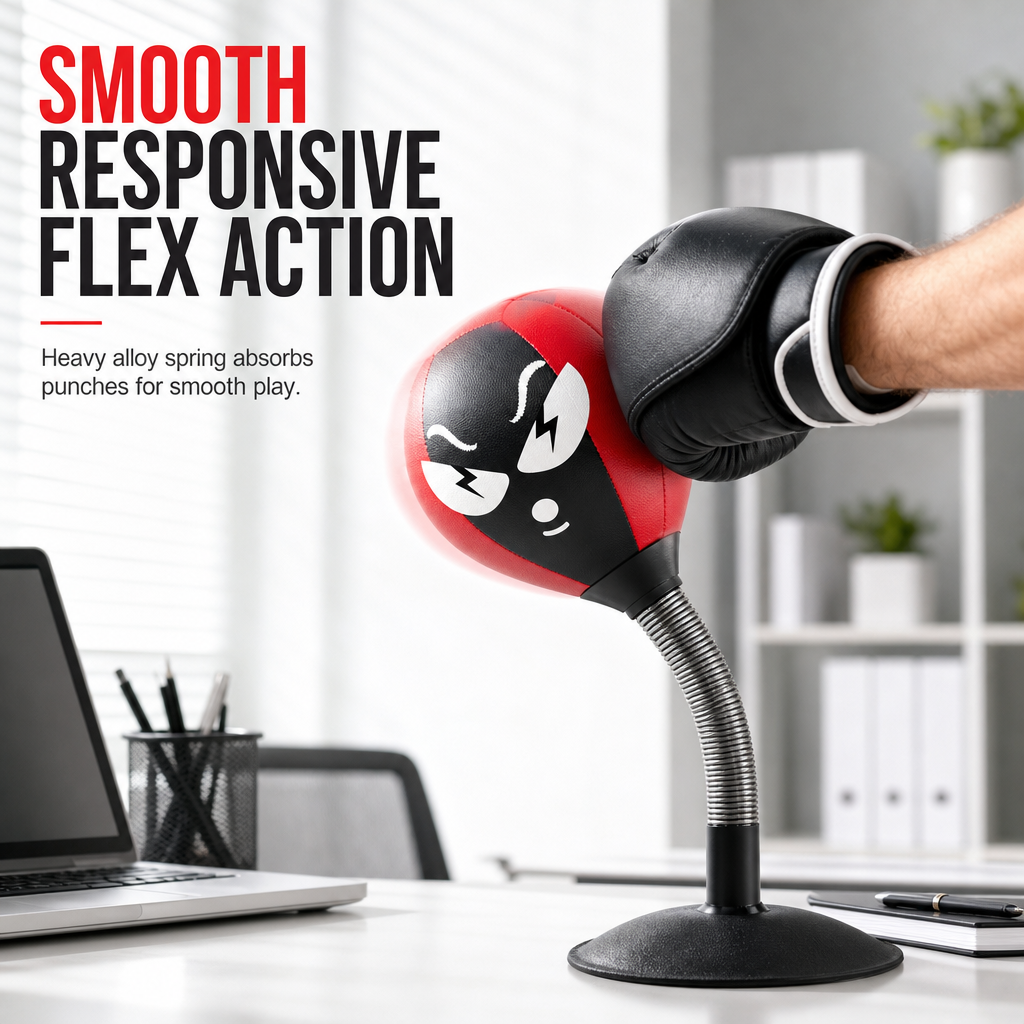 Punch Away Stress Instantly! Suction Cup Desktop Punching Ball