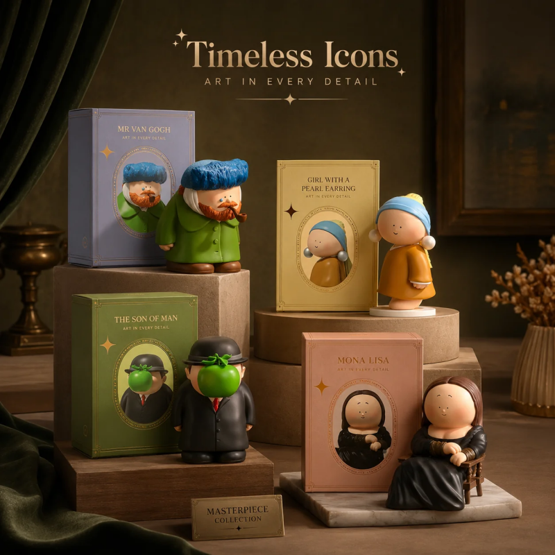 Surprise & Display Instantly! Artful Blind Box Figurines