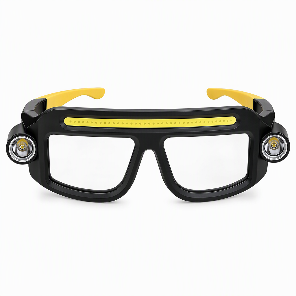 Light Up Hands-Free Instantly! USB Rechargeable Clip-On Glasses Light
