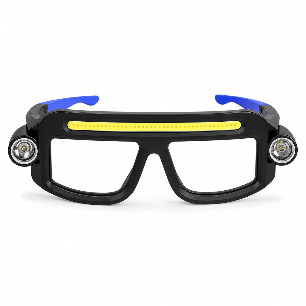 Light Up Hands-Free Instantly! USB Rechargeable Clip-On Glasses Light