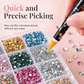 Organize Nail Art Instantly! 24-Grid Rhinestone Storage Set