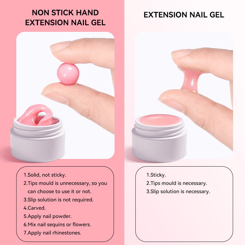 Extend Nails Instantly! No-Mess Solid Builder Gel