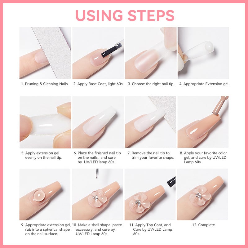 Extend Nails Instantly! No-Mess Solid Builder Gel
