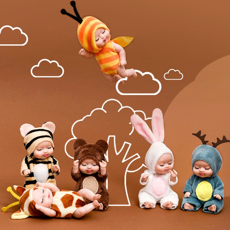Delight Kids Instantly! Mini Realistic Animal Baby Doll