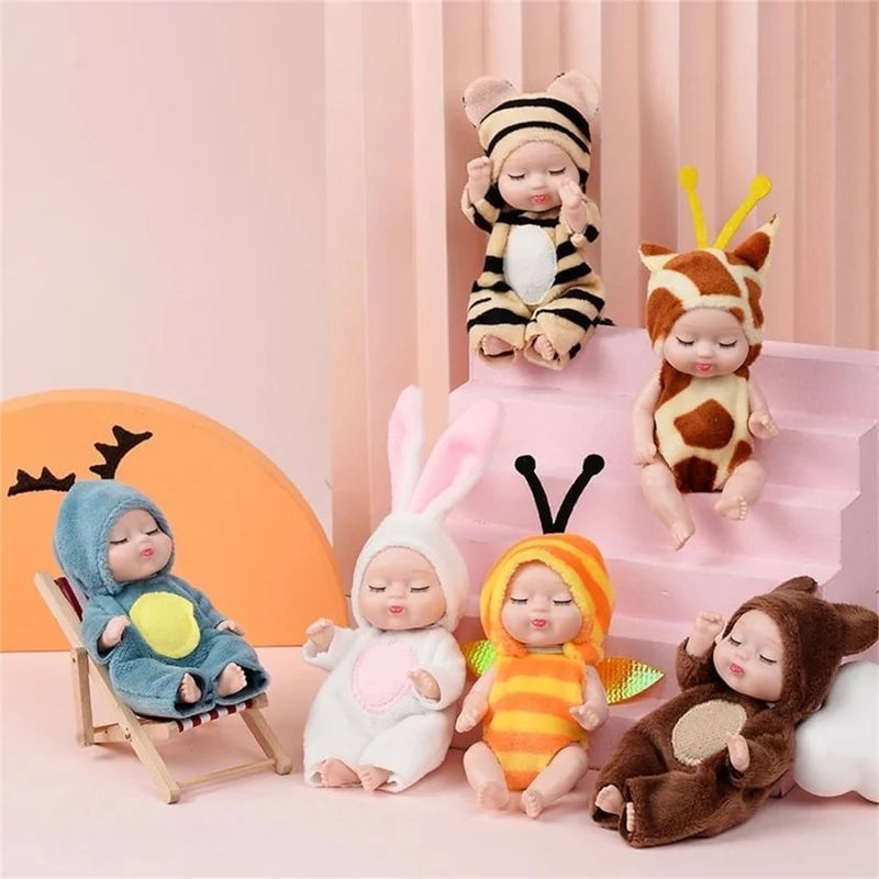 Delight Kids Instantly! Mini Realistic Animal Baby Doll