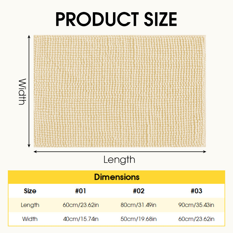 Absorb Bathroom Water Instantly! Non-Slip Quick-Dry Floor Mat