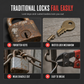 Lock Up Securely Instantly! Heavy-Duty Weatherproof Combination Padlock