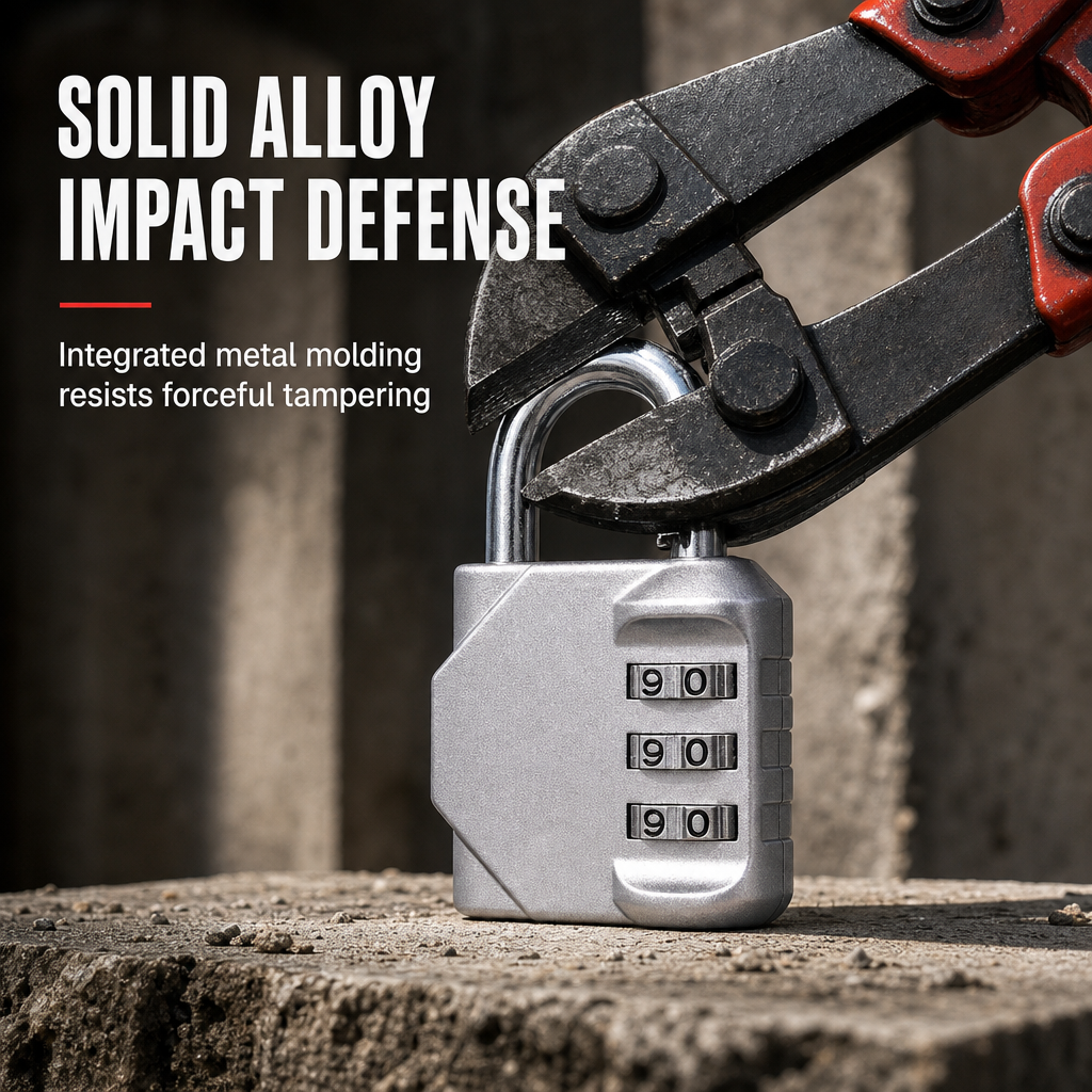 Lock Up Securely Instantly! Heavy-Duty Weatherproof Combination Padlock