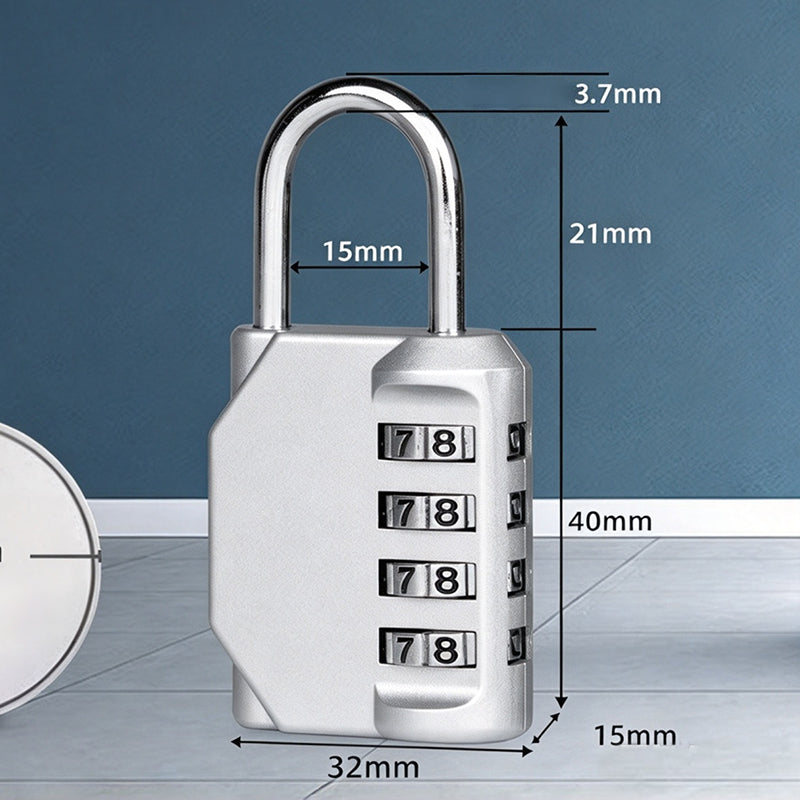 Lock Up Securely Instantly! Heavy-Duty Weatherproof Combination Padlock