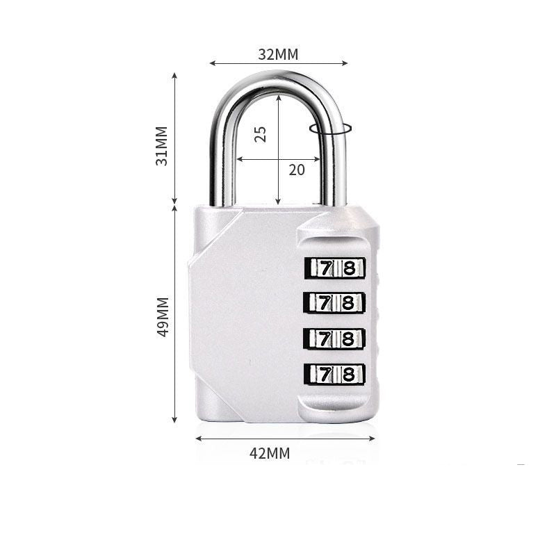 Lock Up Securely Instantly! Heavy-Duty Weatherproof Combination Padlock