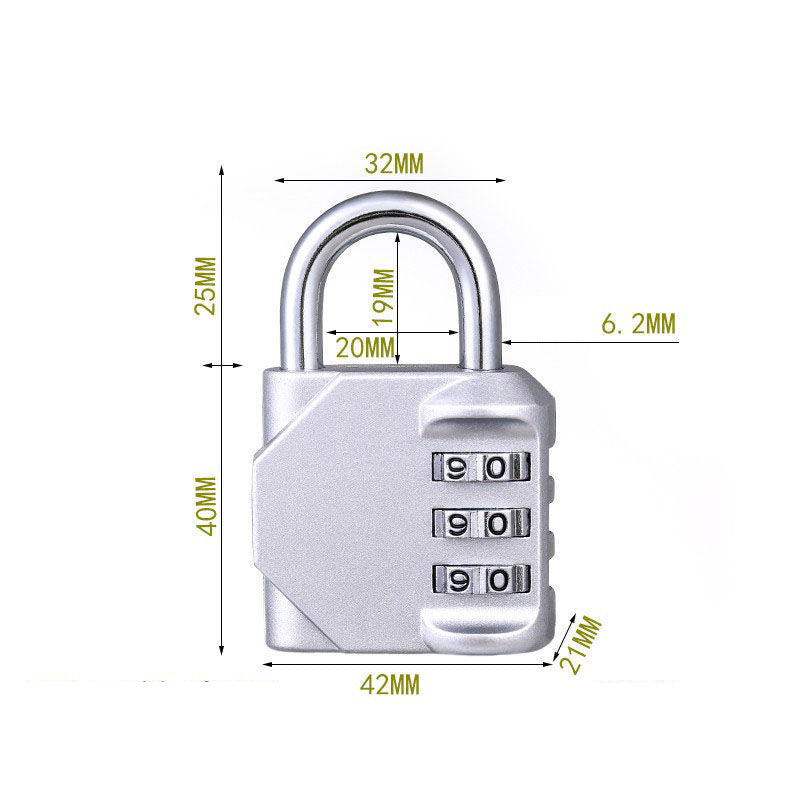 Lock Up Securely Instantly! Heavy-Duty Weatherproof Combination Padlock
