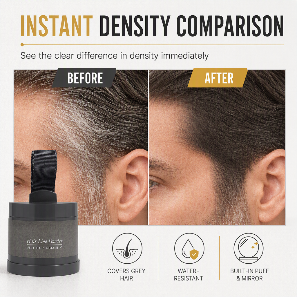 Cover Sparse Roots Instantly! Waterproof Hairline Contour Powder