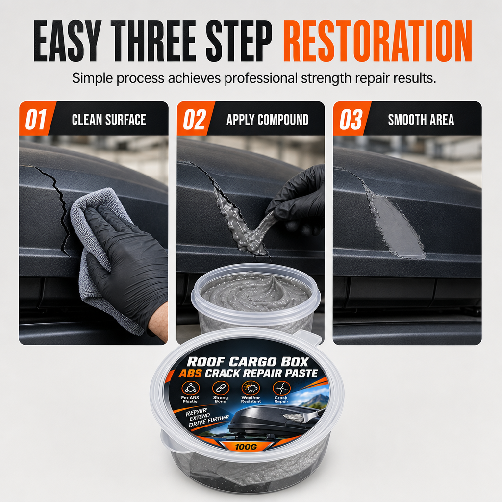 Repair Roof Box Cracks Instantly! ABS Crack Filler Cream