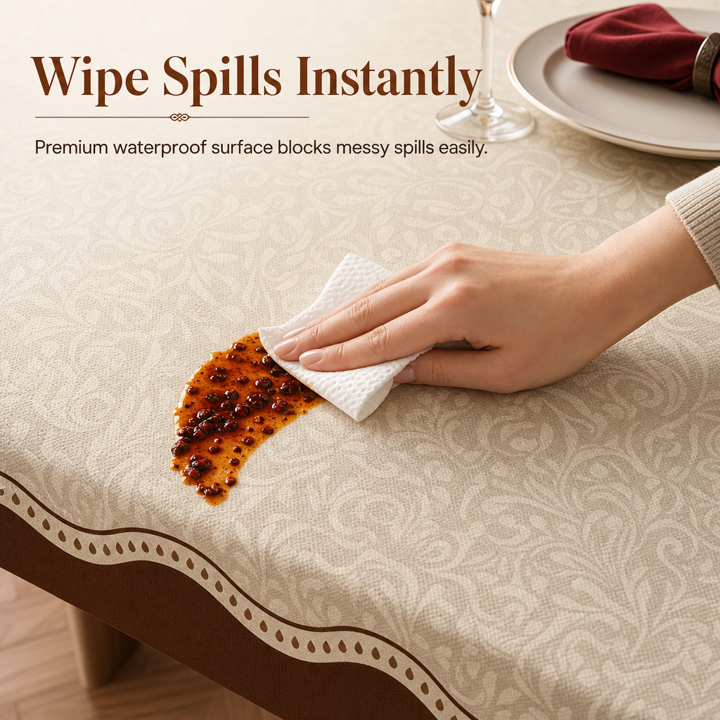 Protect Tables Instantly! French Retro Waterproof PVC Table Cover