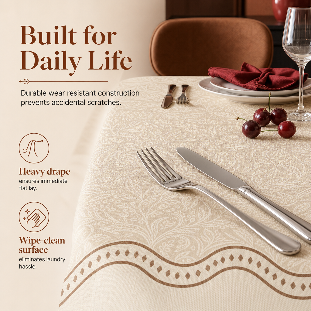 Protect Tables Instantly! French Retro Waterproof PVC Table Cover