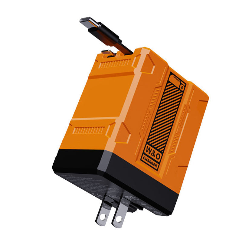 2-Port Retractable Fast Charger