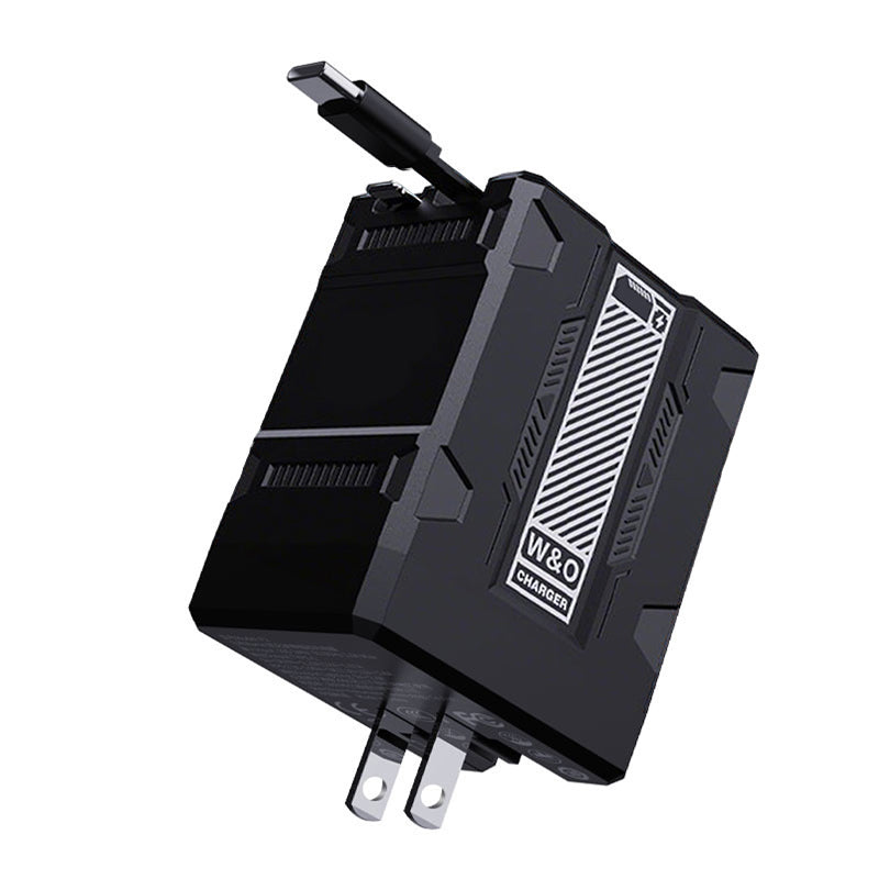 2-Port Retractable Fast Charger